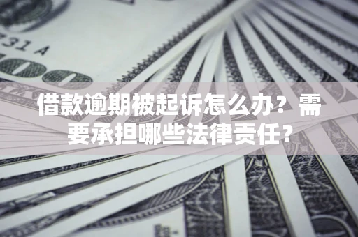 济南借款逾期被起诉怎么办？需要承担哪些法律责任？